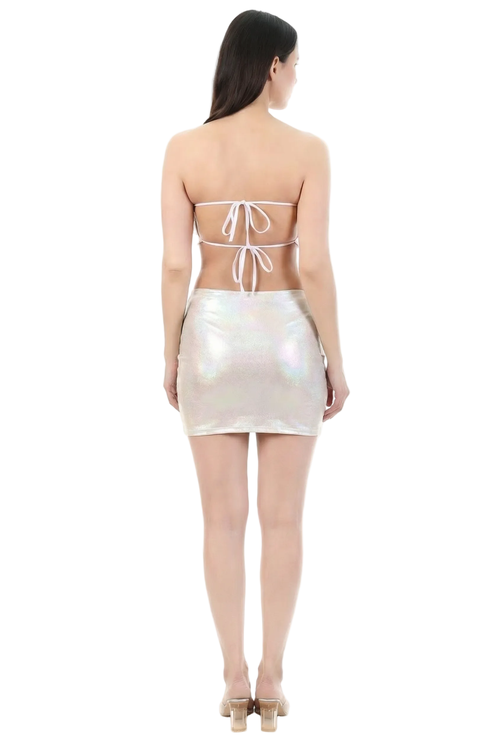 Opalite Strapless Co-Ord Set