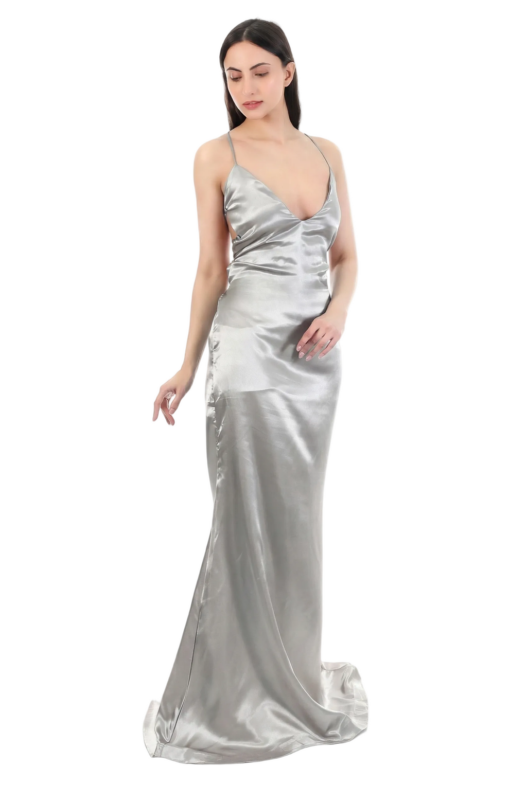 Ice Satin Slip Maxi Dress