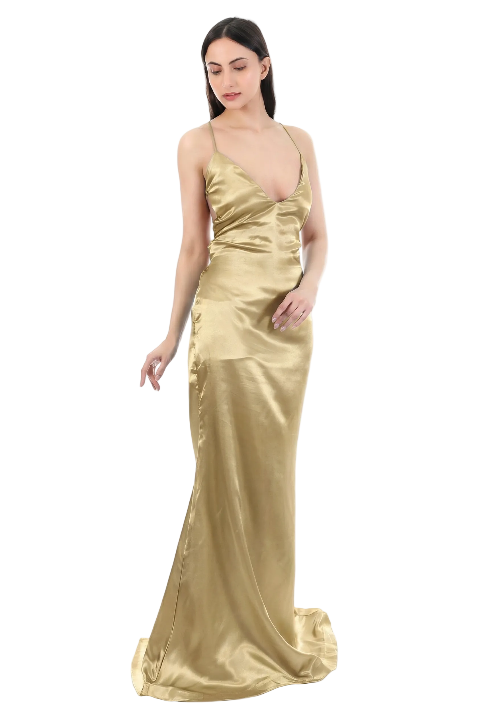 Ice Satin Slip Maxi Dress