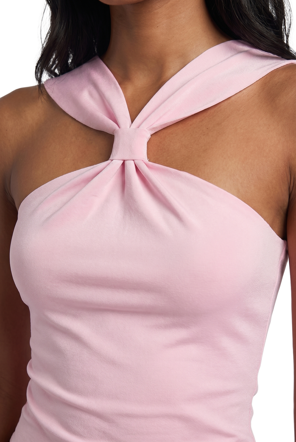 Aura Knot Halter Fitted Top