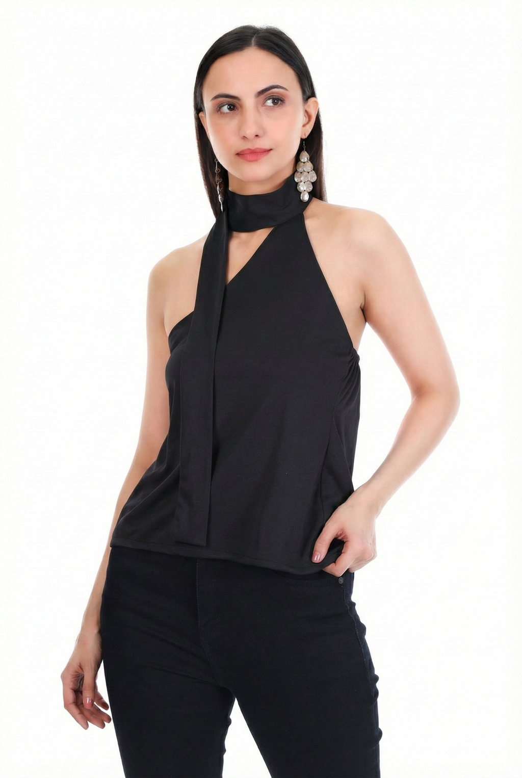 Halter Neck-Tie Top