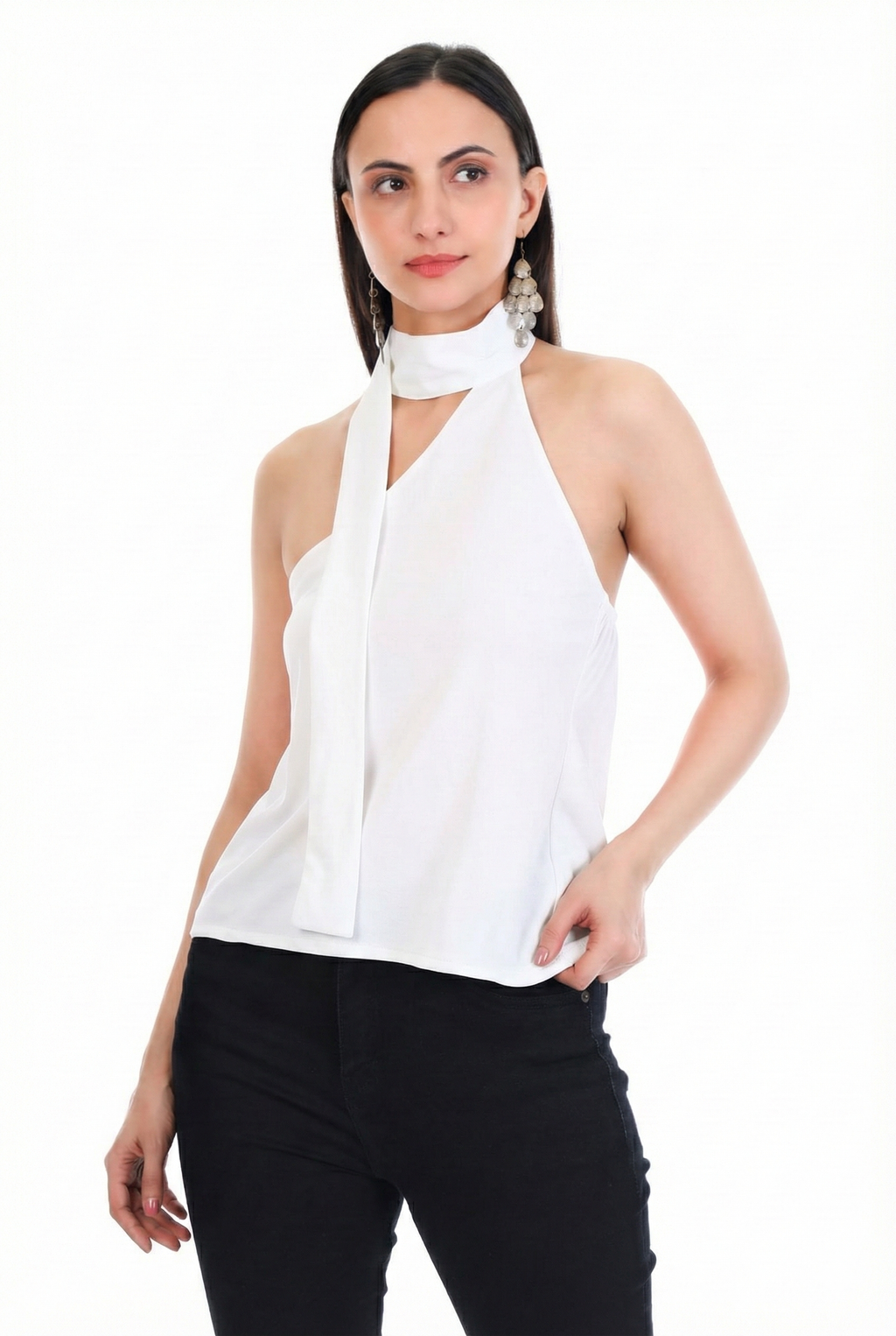 Halter Neck-Tie Top