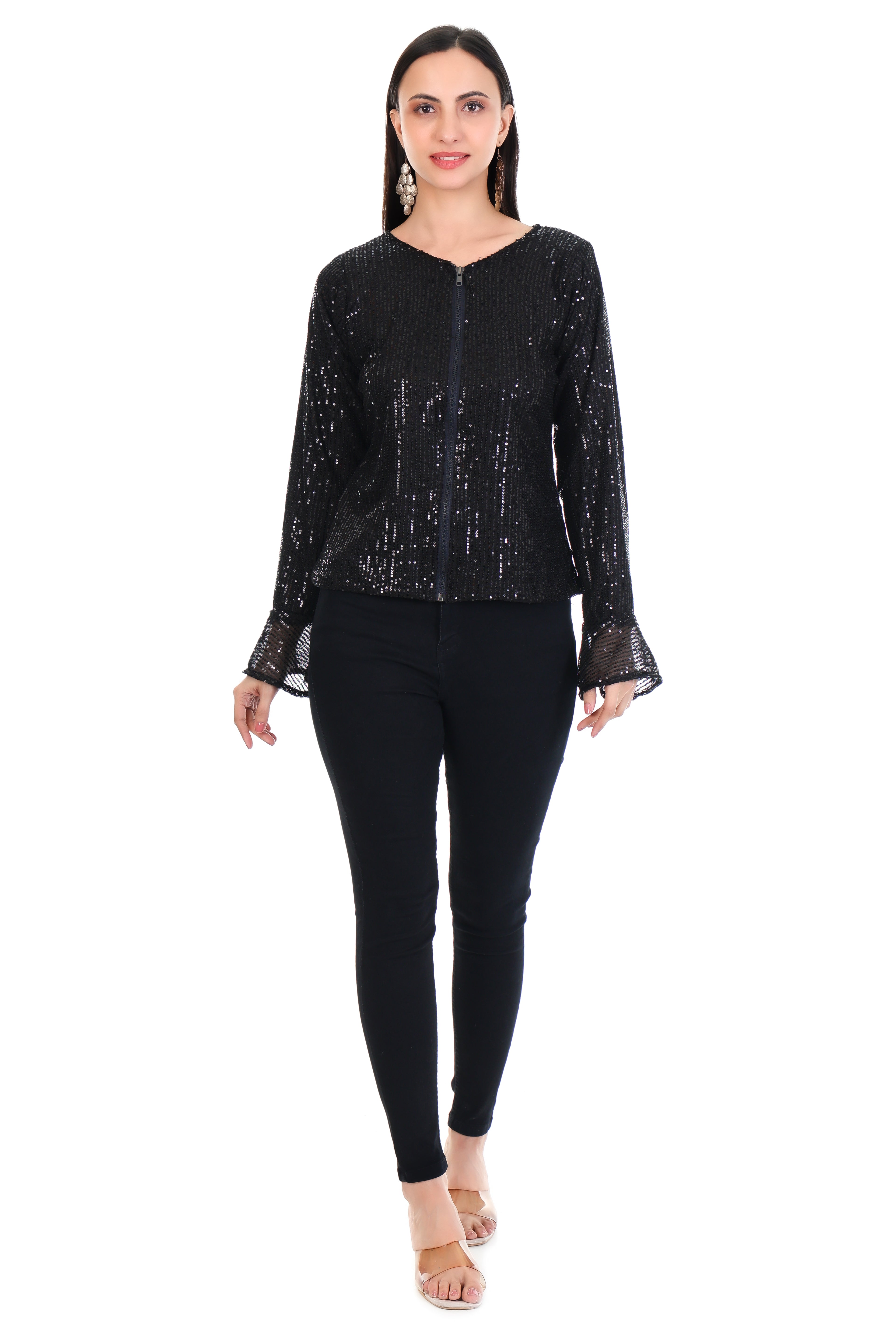 Midnight Glow Sequin Jacket