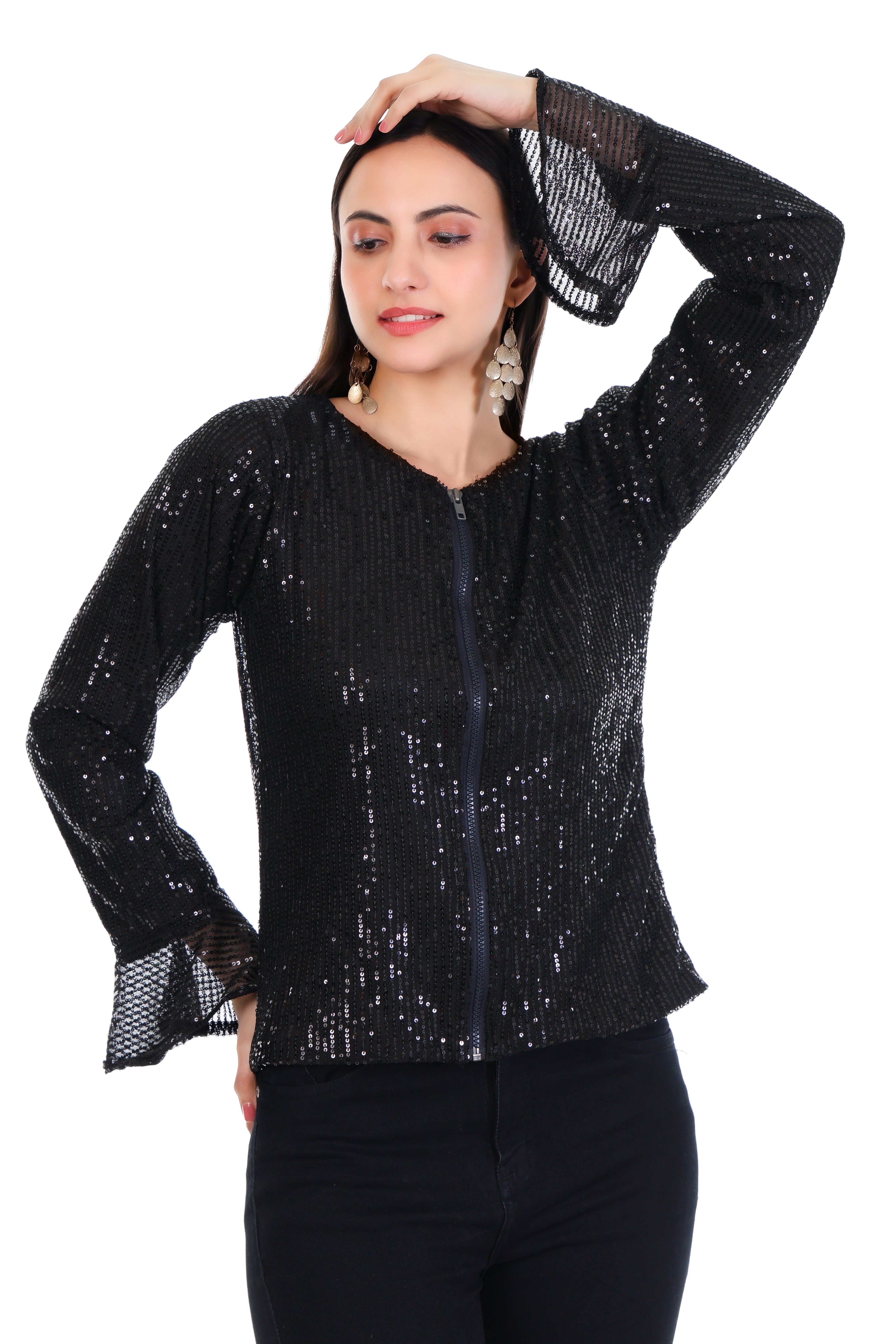 Midnight Glow Sequin Jacket