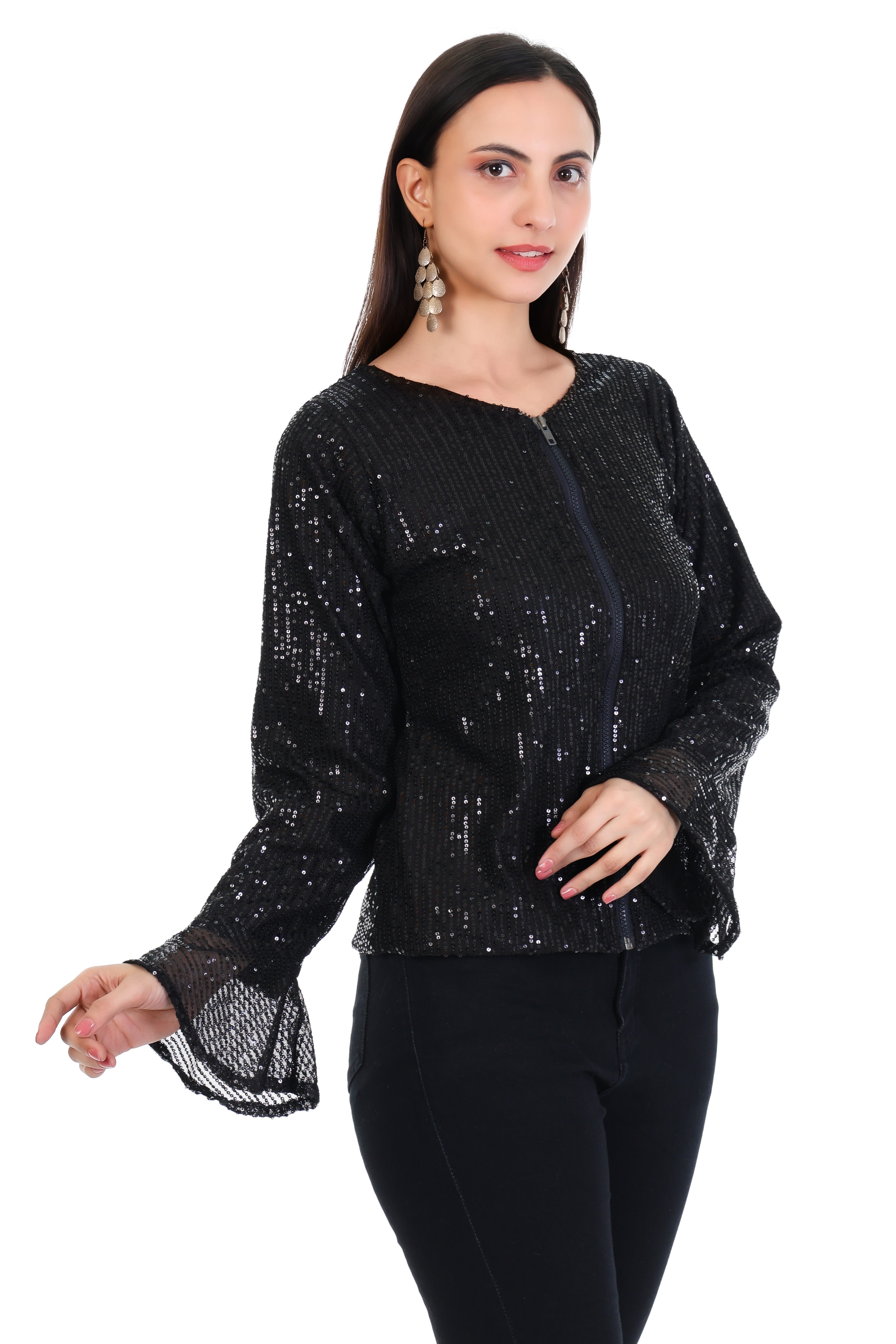 Midnight Glow Sequin Jacket