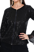 Midnight Glow Sequin Jacket