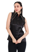 Midnight Poise Sleeveless Top