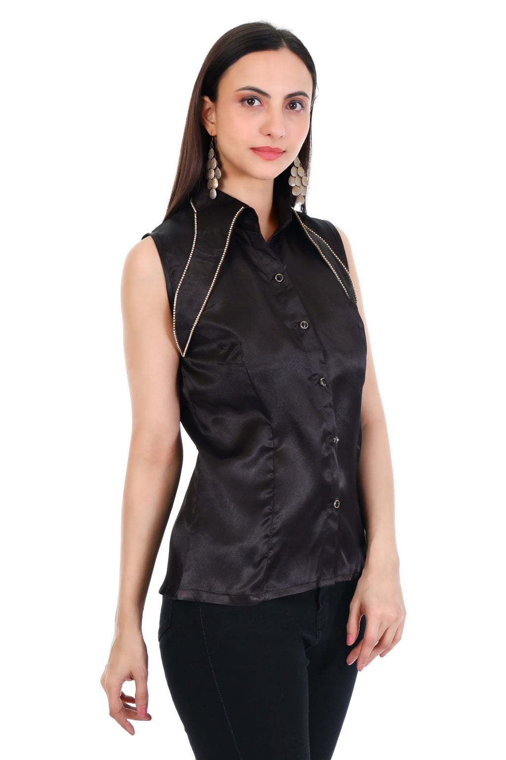 Midnight Poise Sleeveless Top