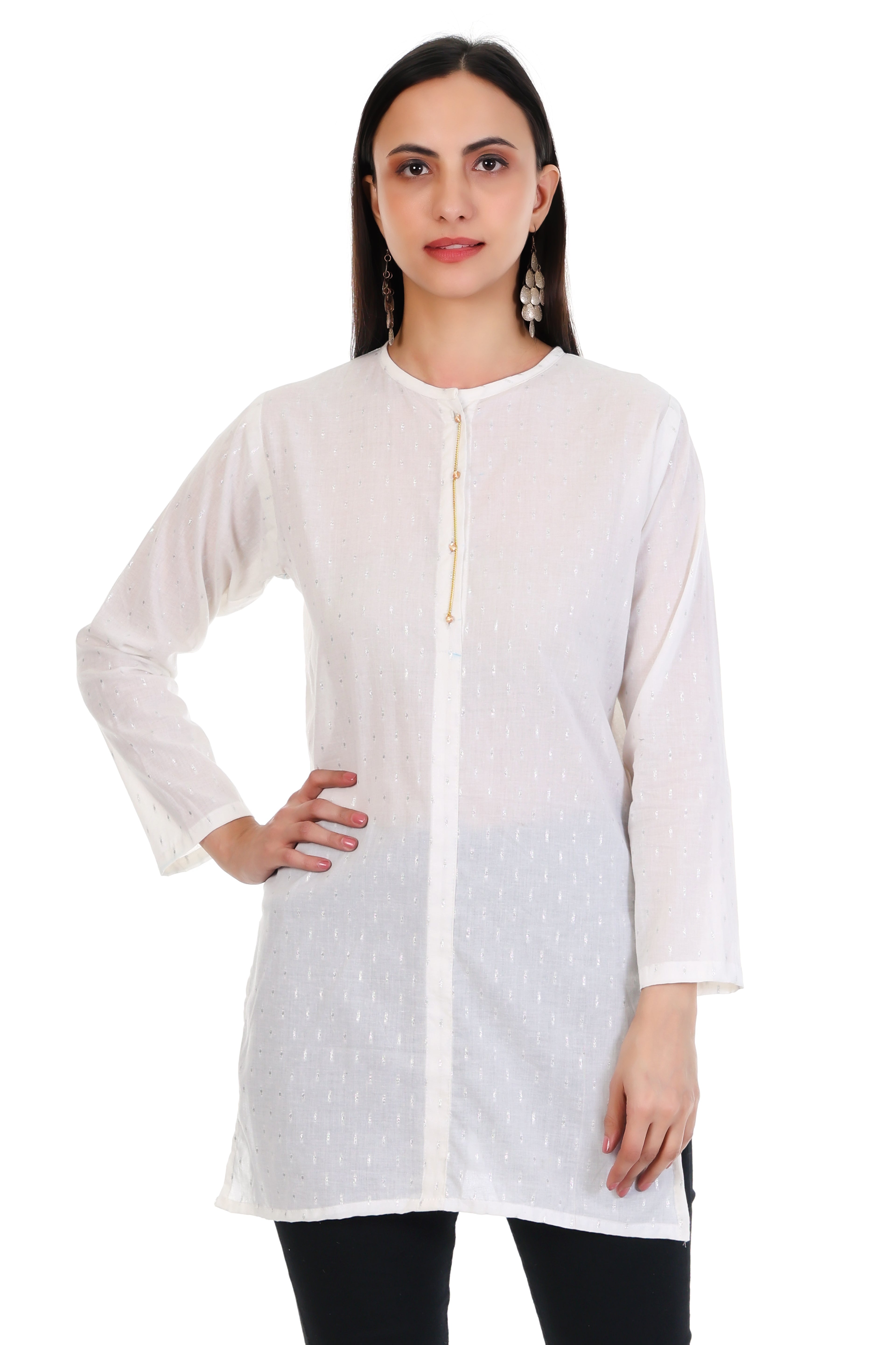 Ivory Stillness Kurti