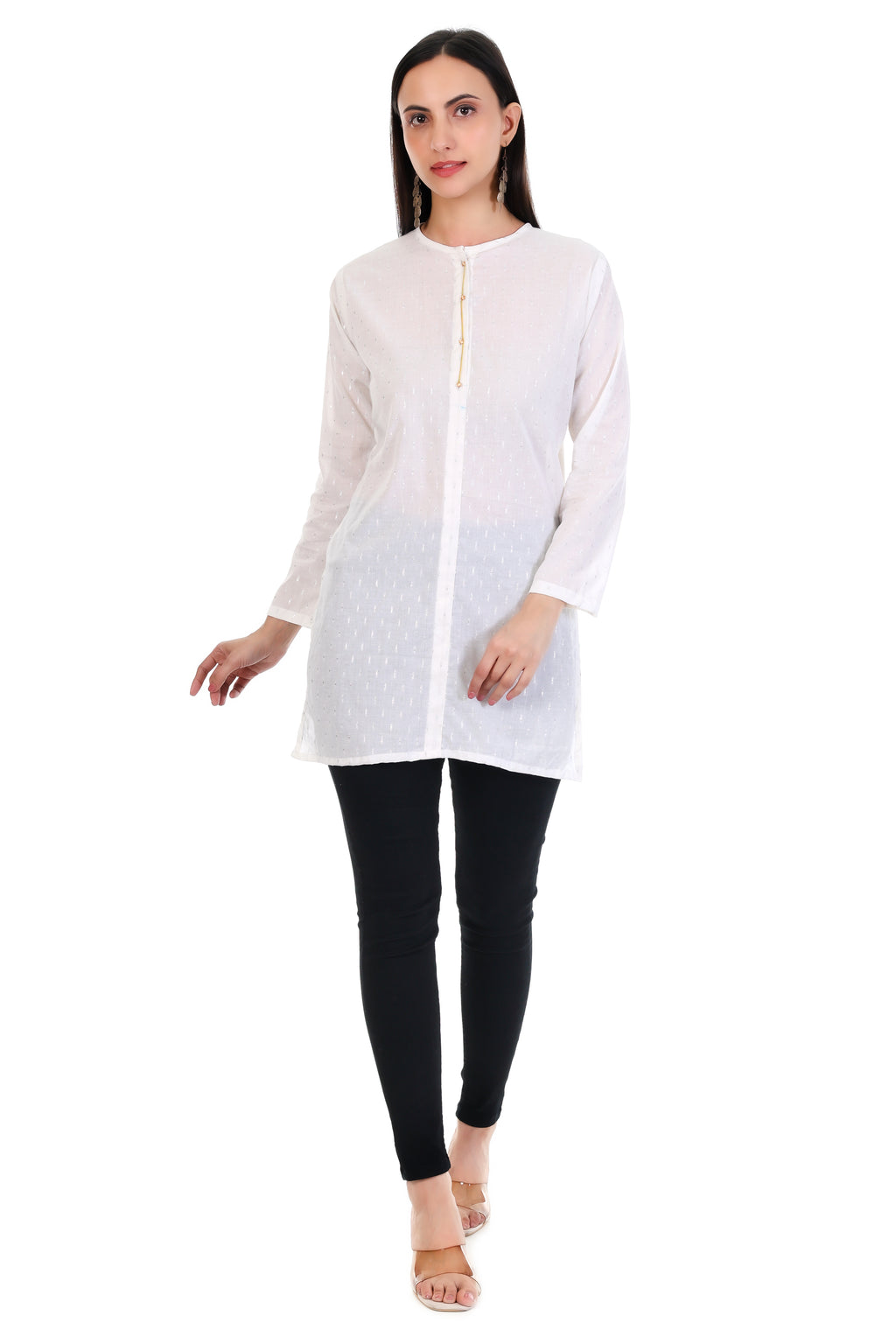 Ivory Stillness Kurti