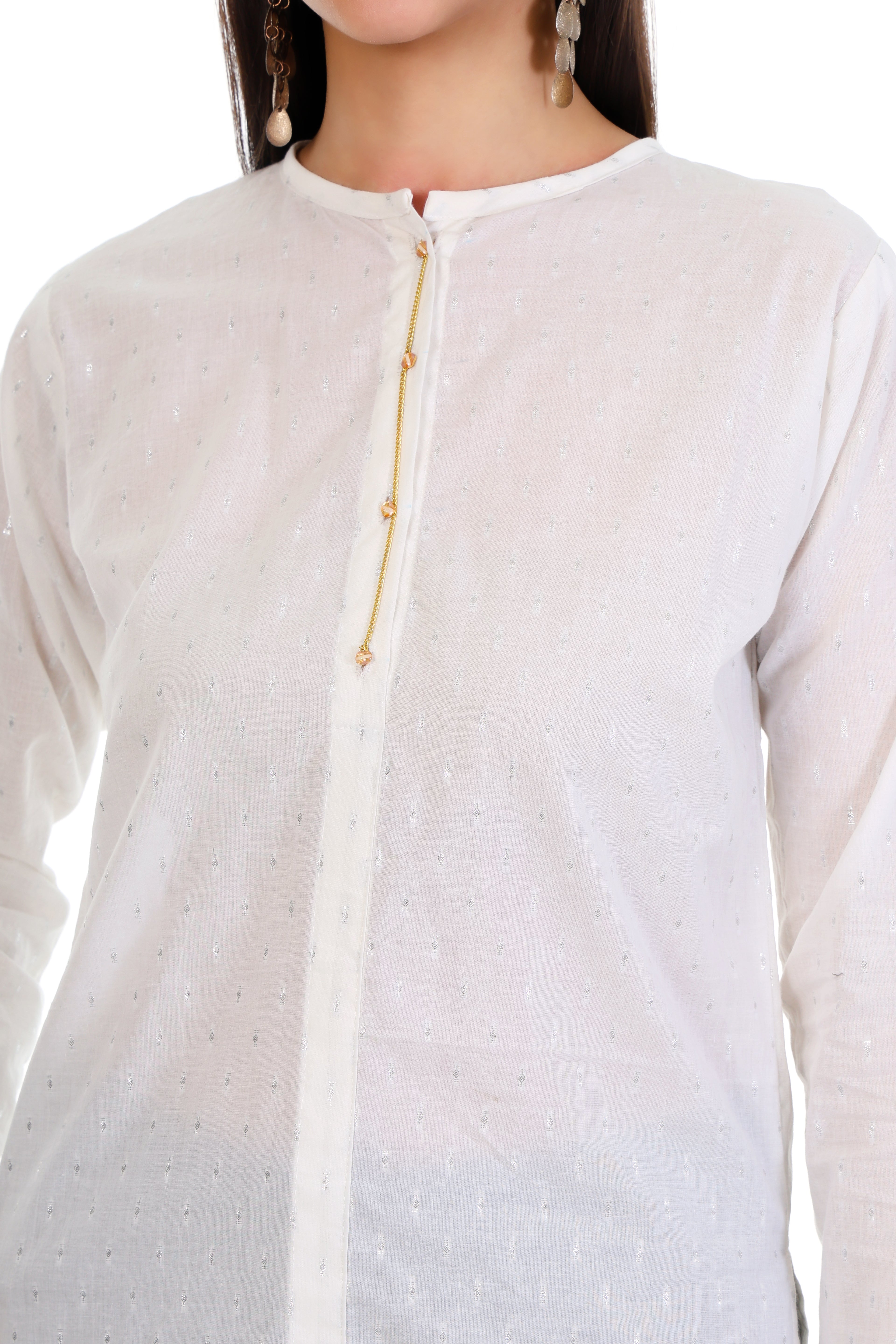 Ivory Stillness Kurti