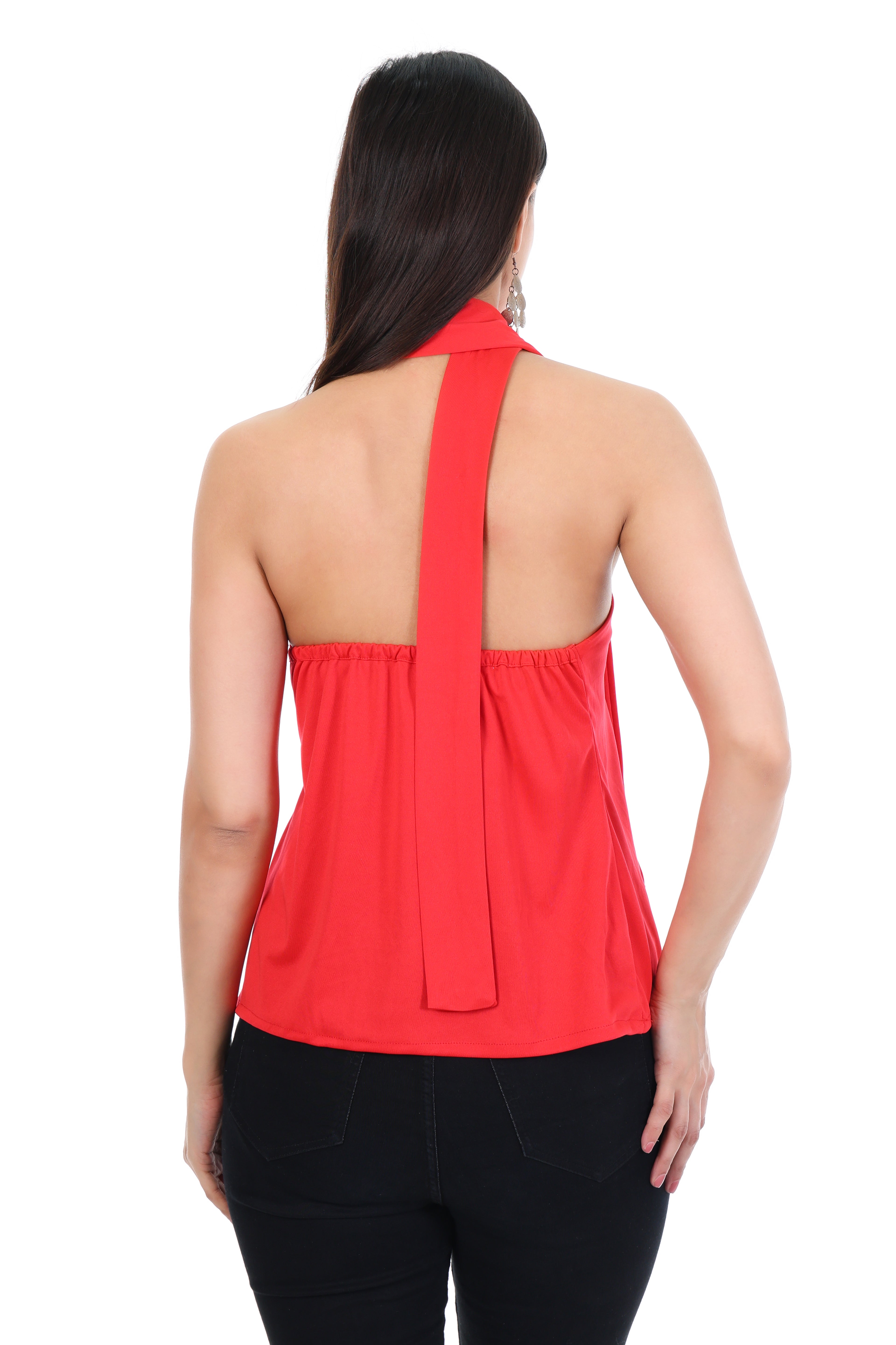 Halter Neck-Tie Top