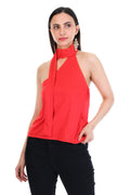 Halter Neck-Tie Top