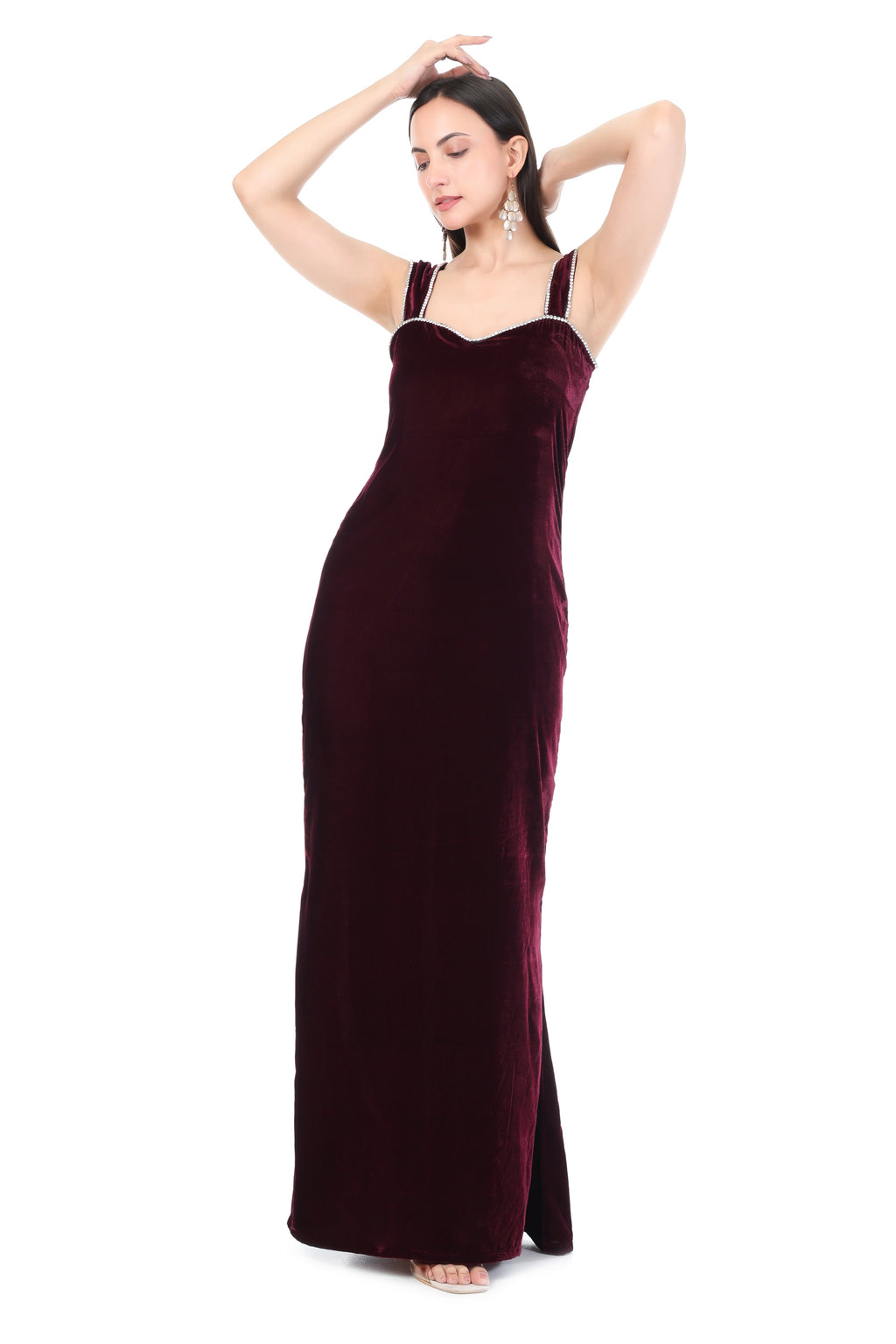 Velvet Column Gown