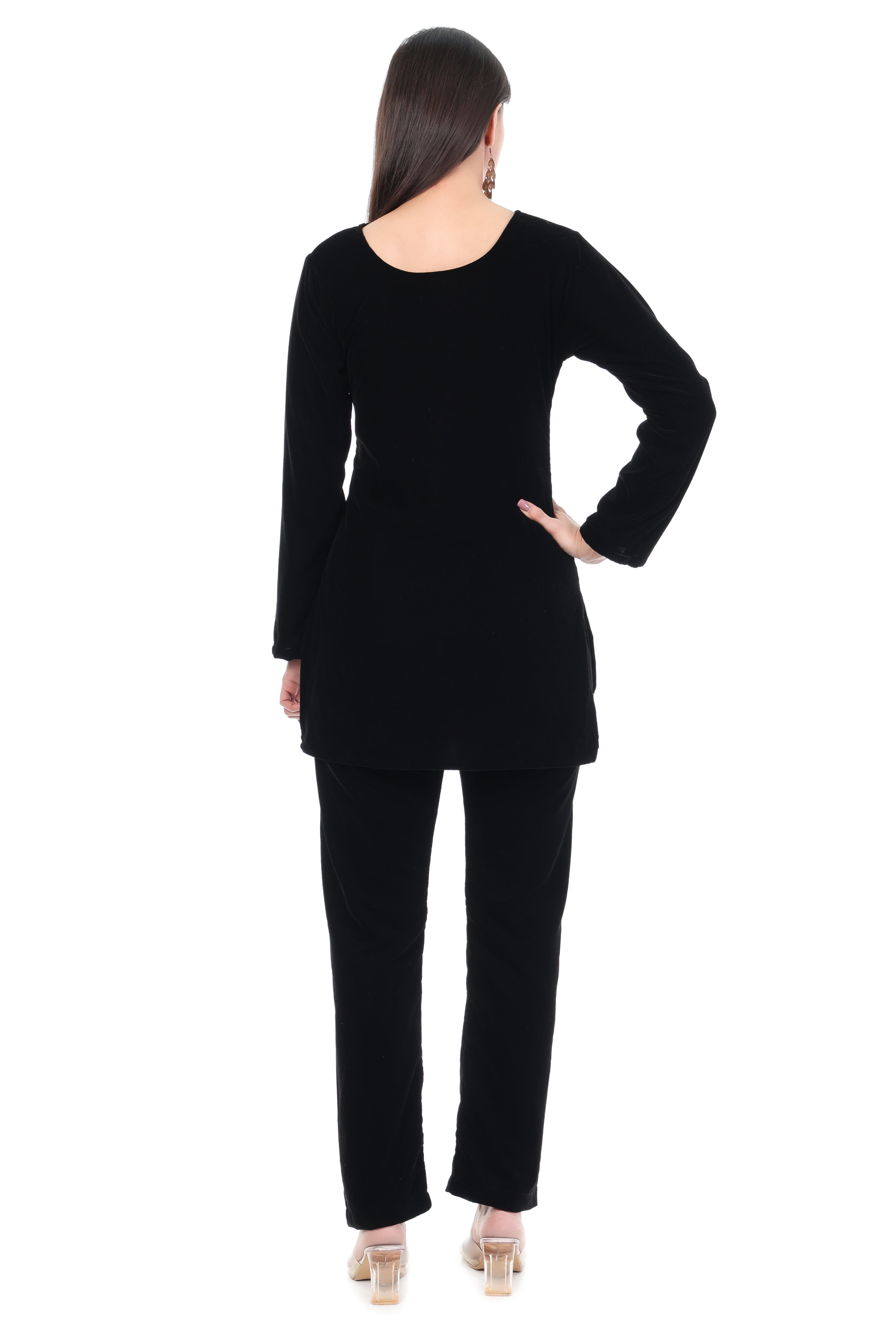 Noir Crest Kurta Set