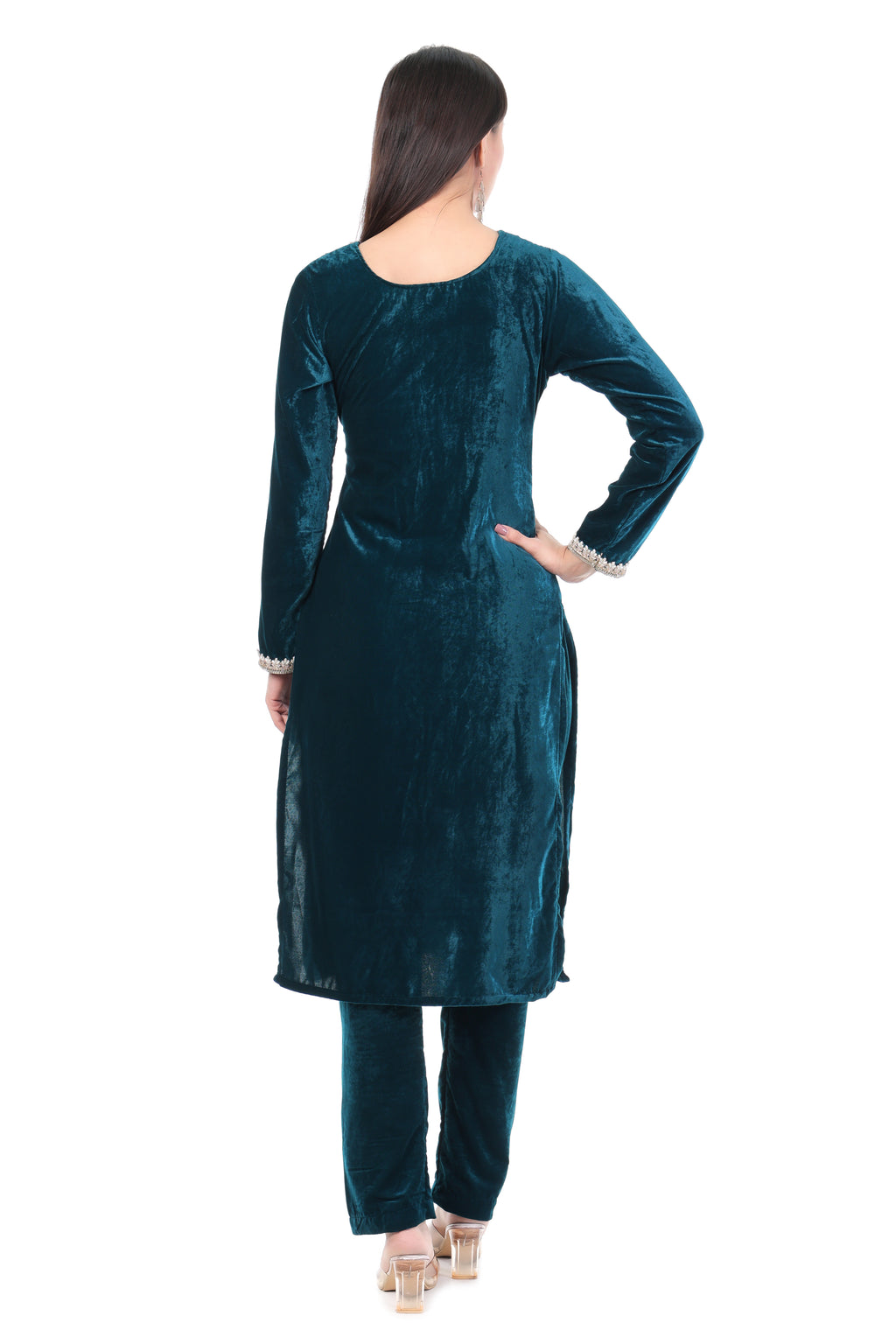 Deep Emerald Evening Kurta Set