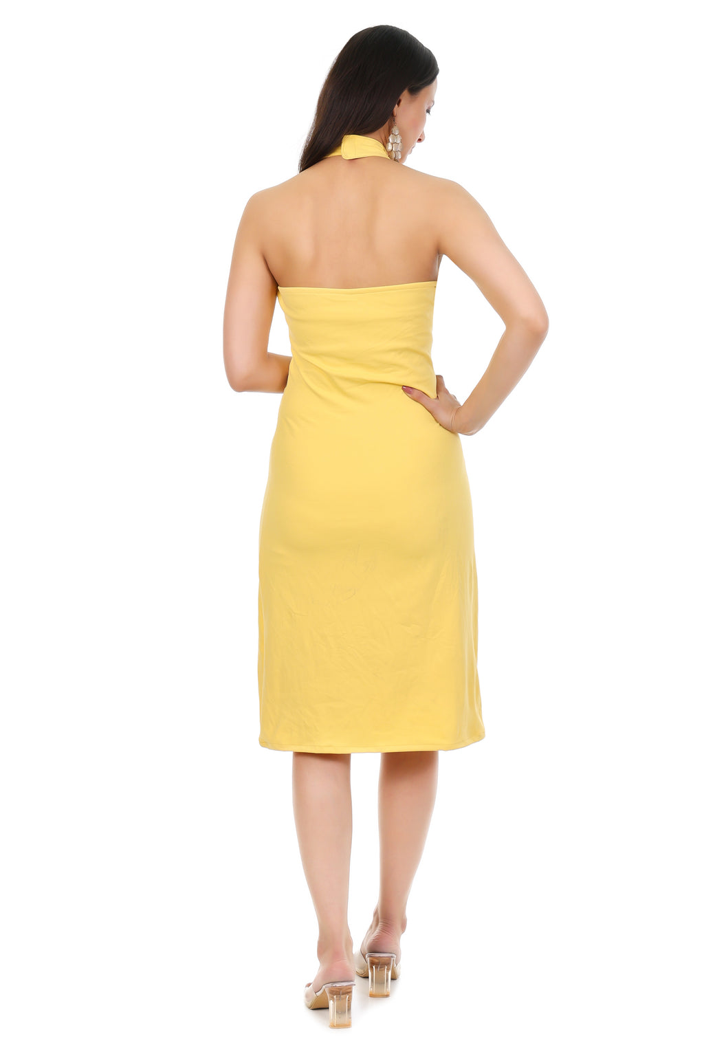 Sunlit Halo Midi Dress