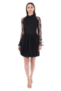 Noir Lace Bloom Dress
