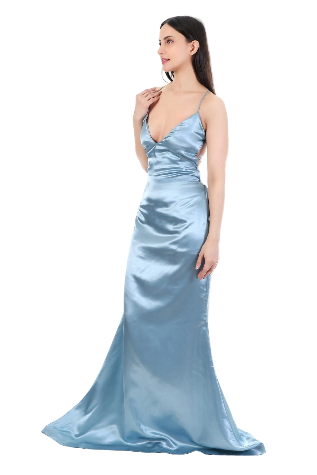 Ice Satin Slip Maxi Dress