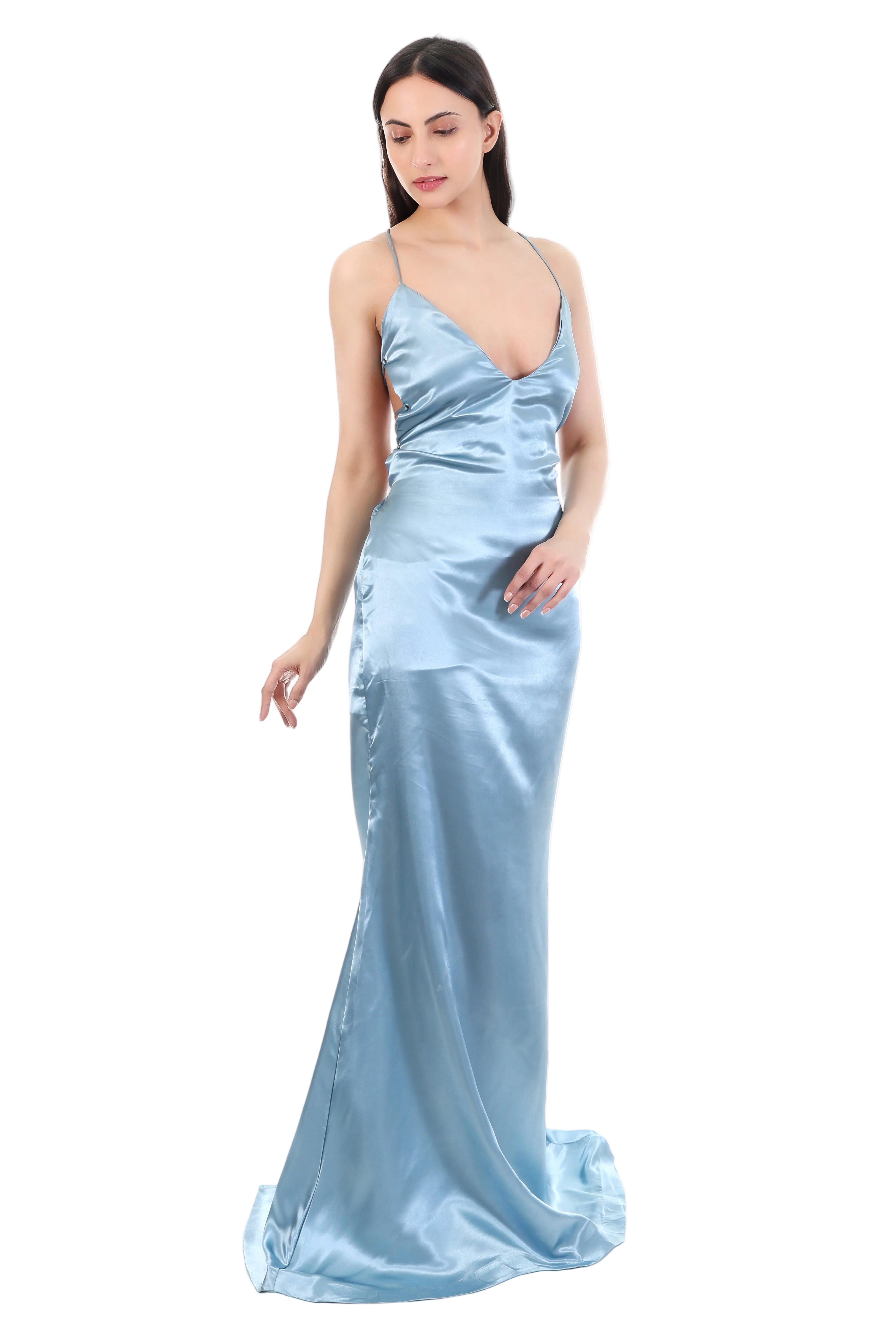 Ice Satin Slip Maxi Dress