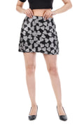 Midnight Hearts Sequin Mini Skirt