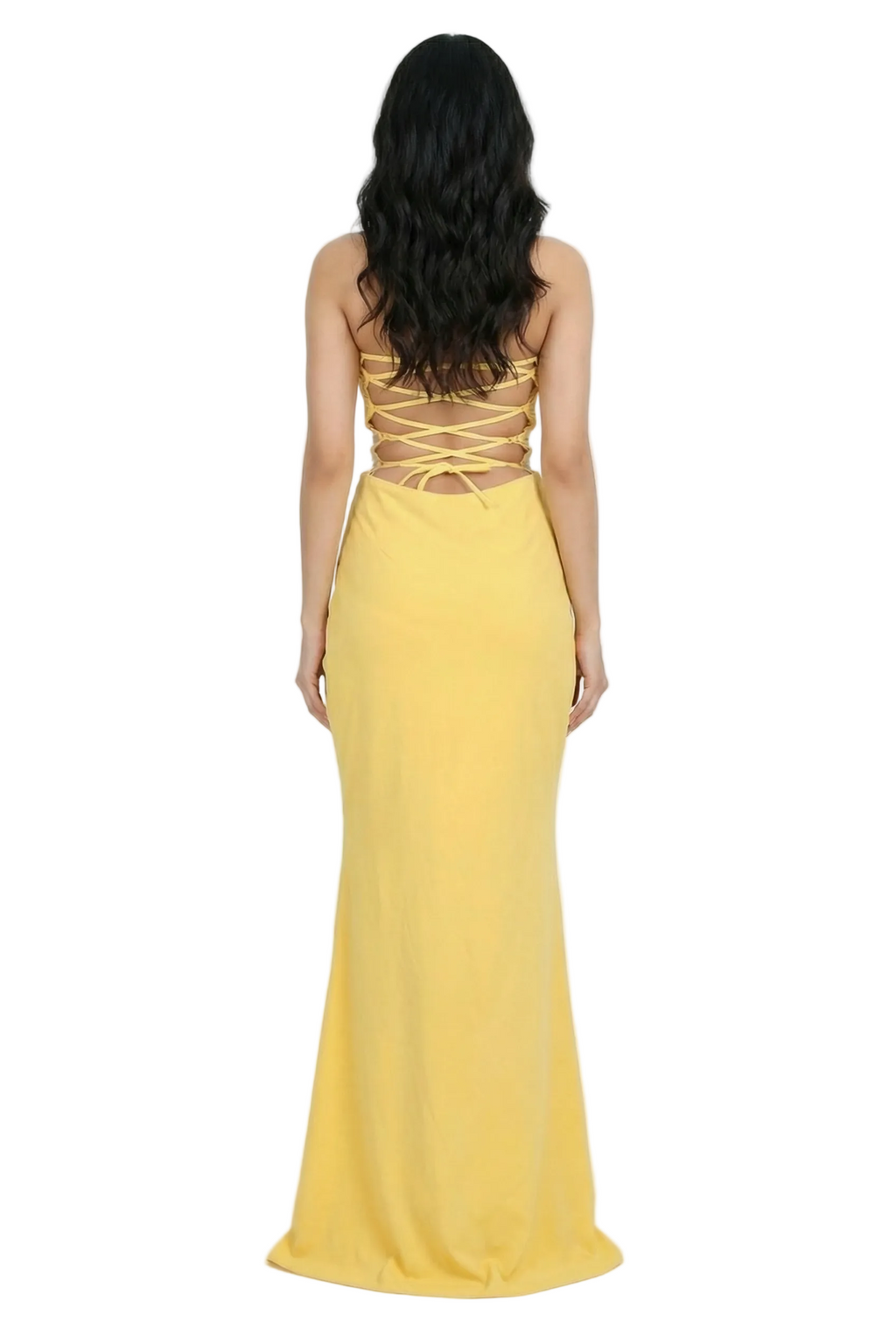Strapless Embellished Evening Gown