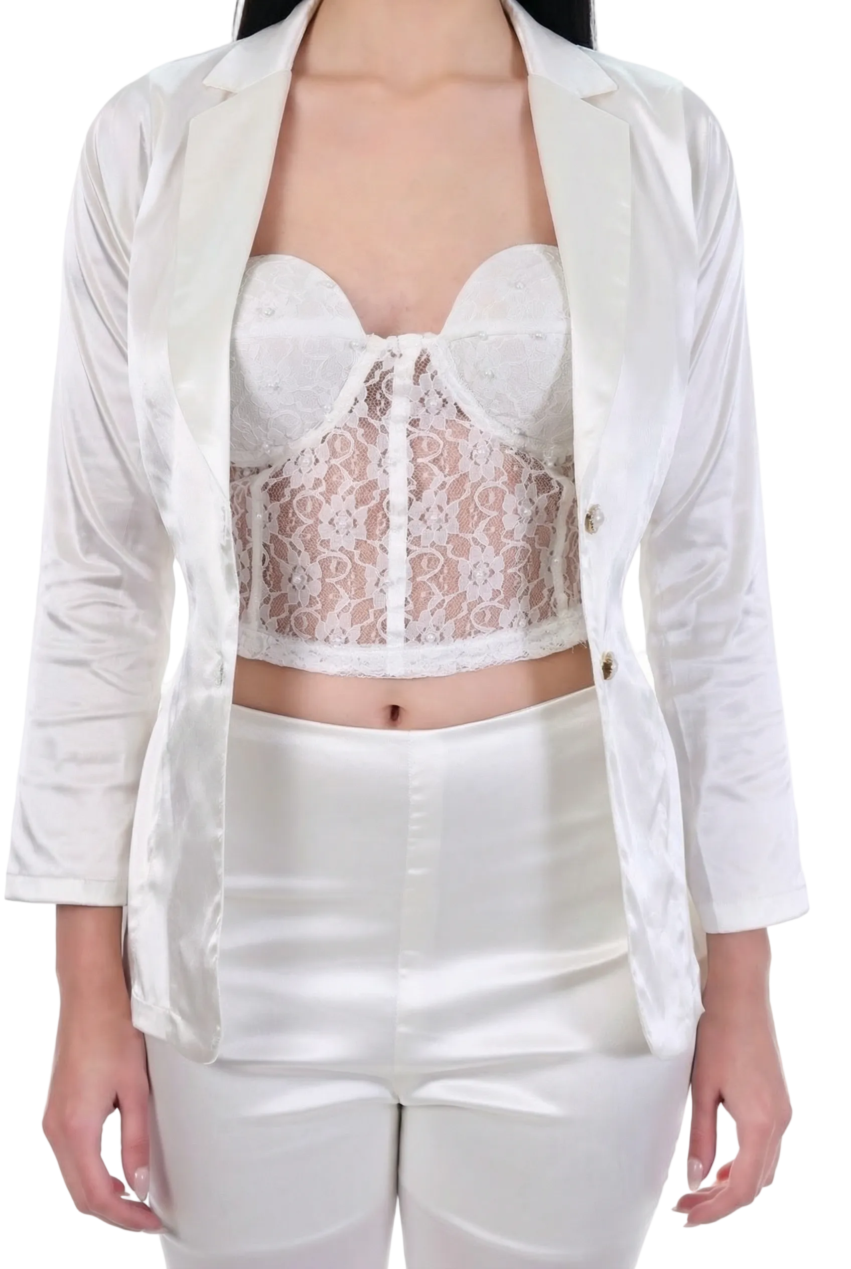 Ivory Élan Tailored Jacket Set