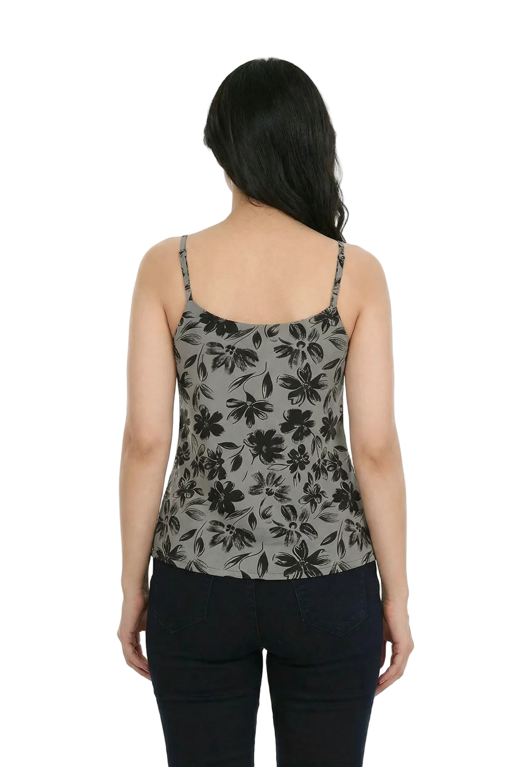 Slate Bloom Printed Kurti Top