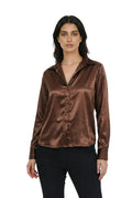 Éclipse Mocha Satin Classic Shirt