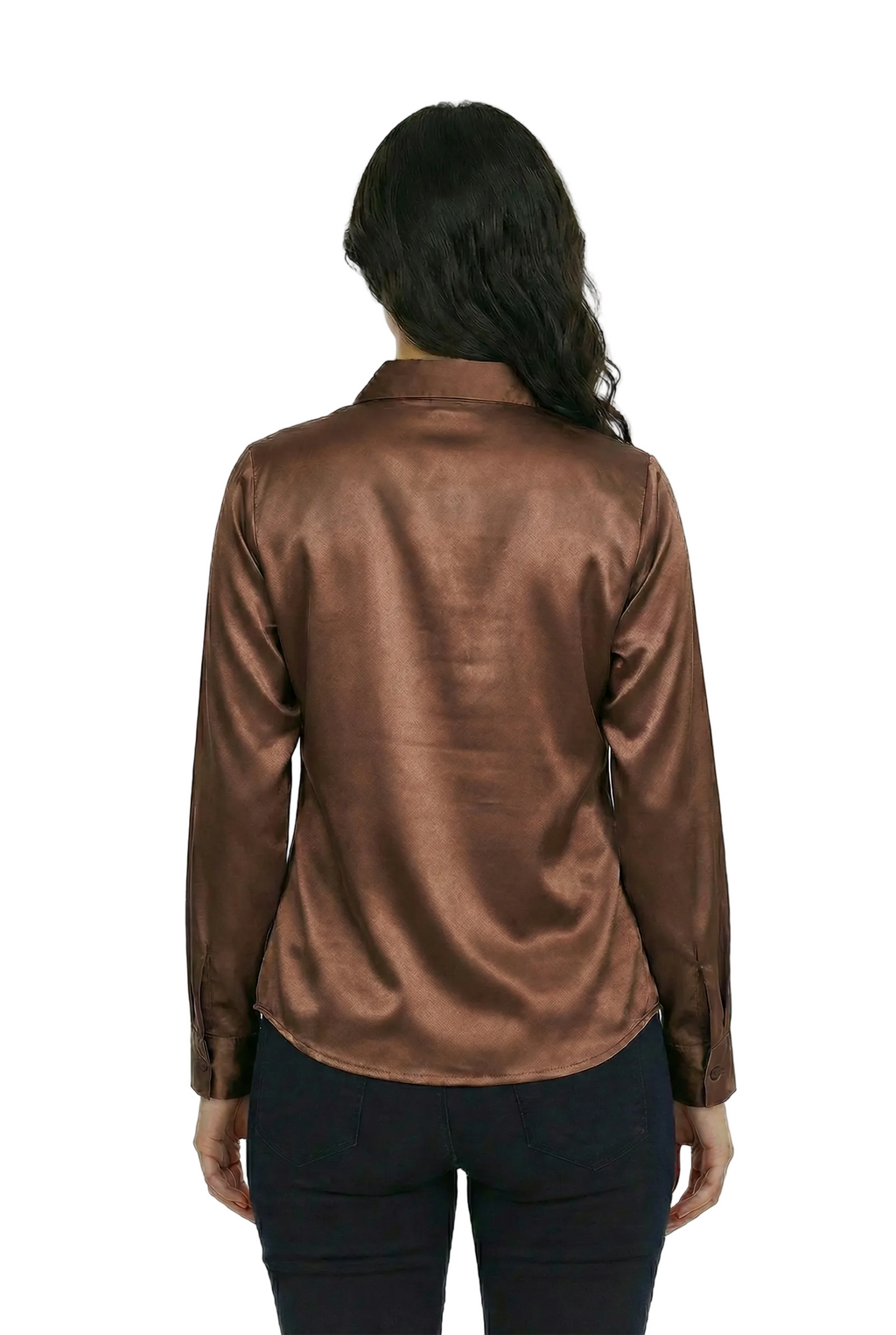 Éclipse Mocha Satin Classic Shirt