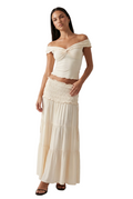 Twist Front Off-Shoulder Top