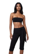 Tie-Waist Capri Pants
