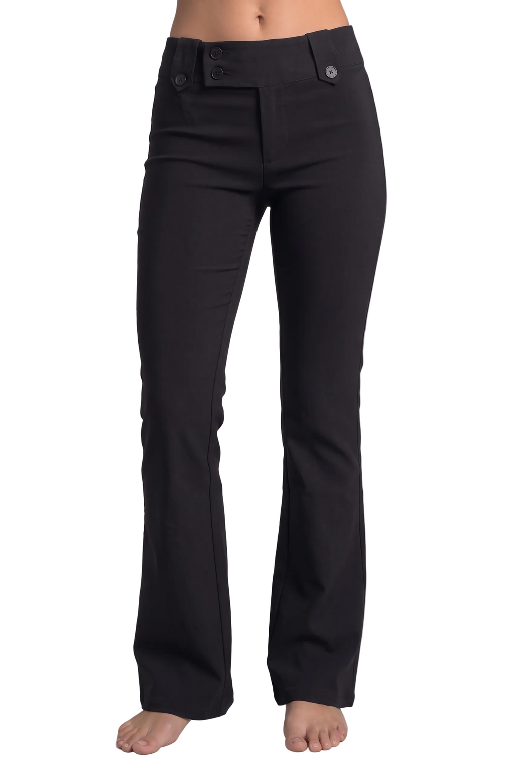 Low-Rise Bootcut Trousers