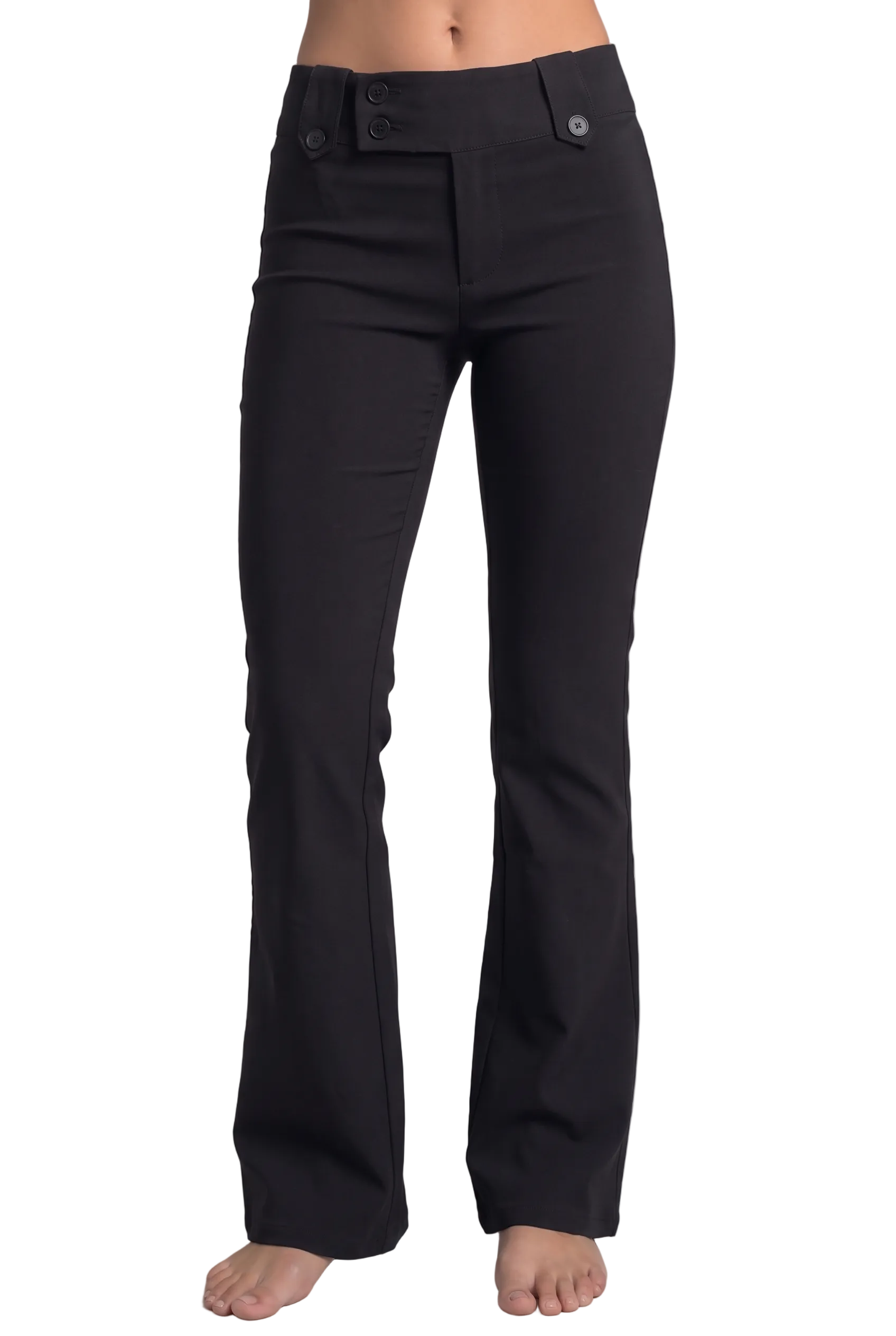 Low-Rise Bootcut Trousers