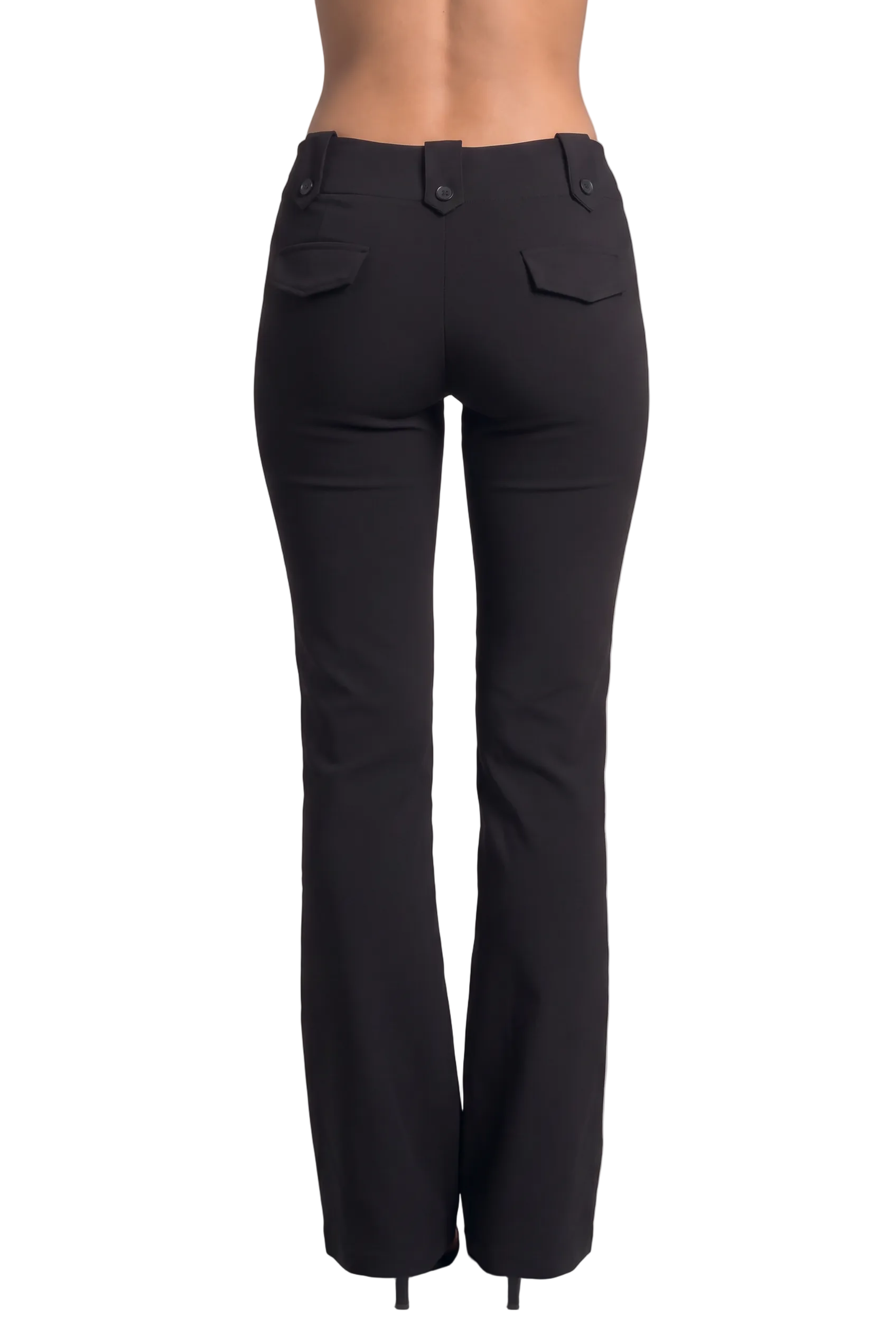 Low-Rise Bootcut Trousers